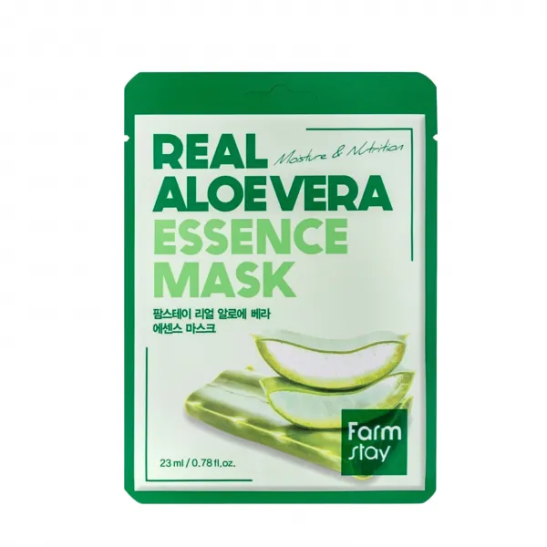 Farmstay Real Aloe Vera Essence Mask-600x600 Farmstay Real Aloe Vera Face Mask