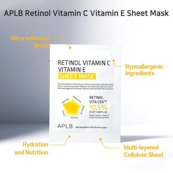 APLB Retinol Vitamin C Vitamin E Sheet Mask