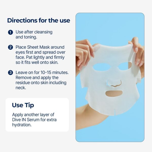61UBEWSFW0L._AC_SL1500_ Torriden Dive-in Low Molecular Weight Hyaluronic Acid Mask