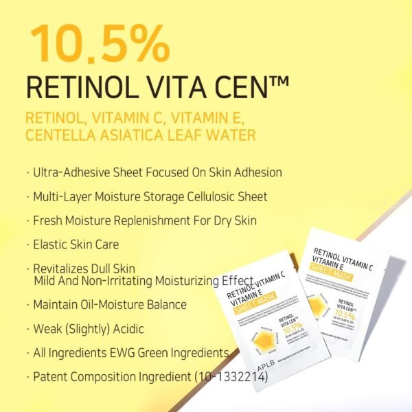 APLB Retinol Vitamin C Vitamin E Sheet Mask