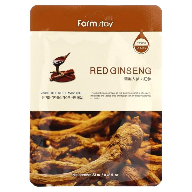 Farmstay Visible Difference Mask Pack Red Ginseng